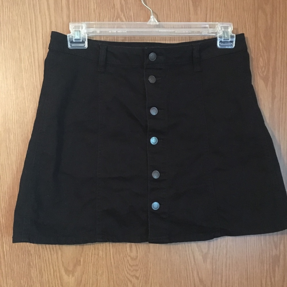 Black Jean Skirt